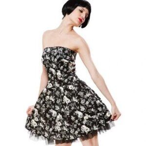 NWT Betsey Johnson punk skull party dress